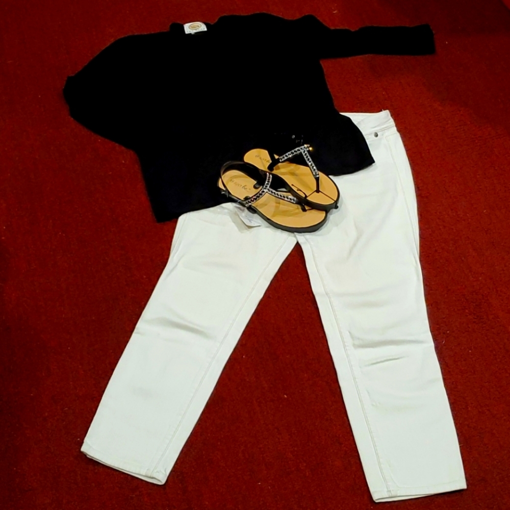 Talbots top & Jeans